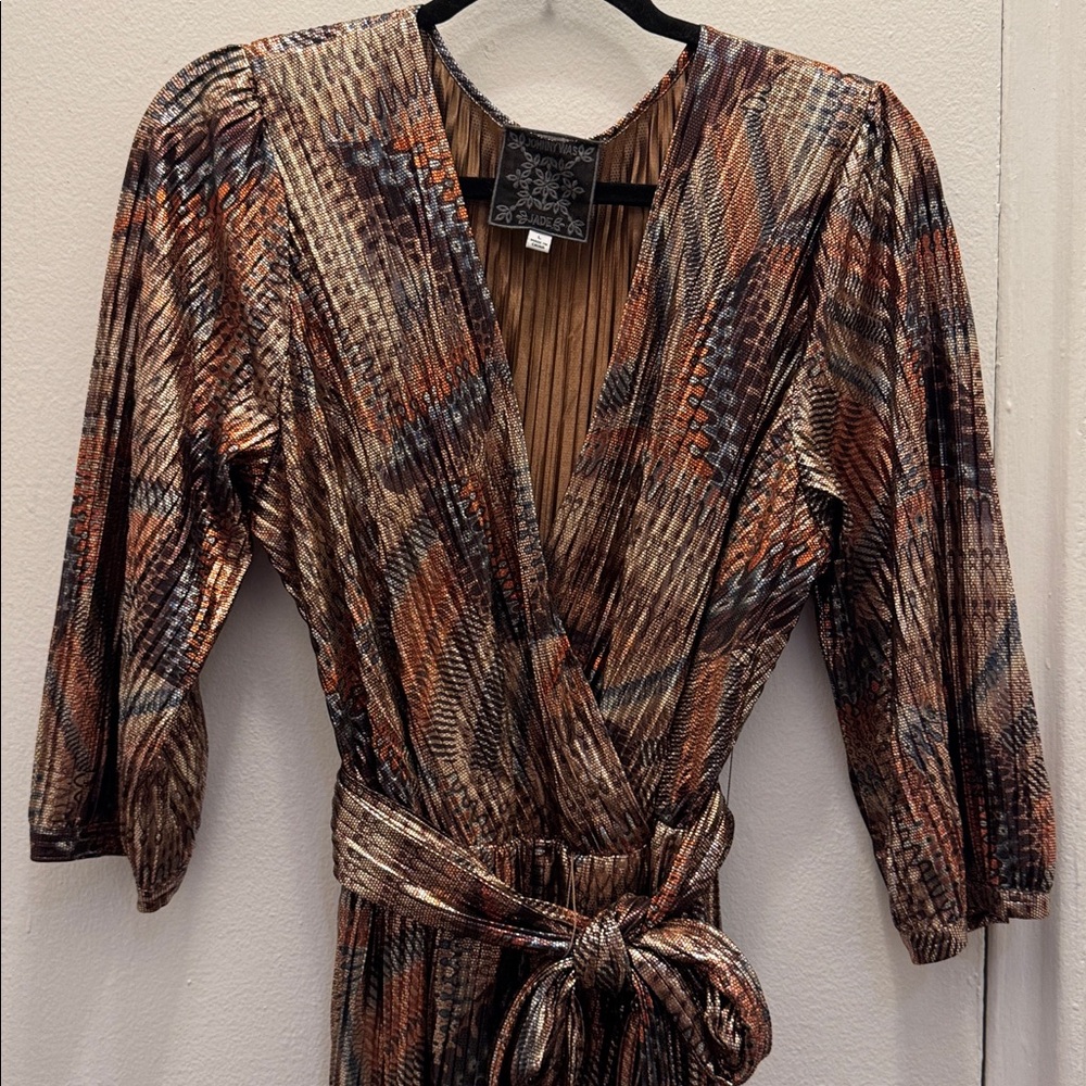 Johnny Was Metallic Dress - Picture 2 of 4